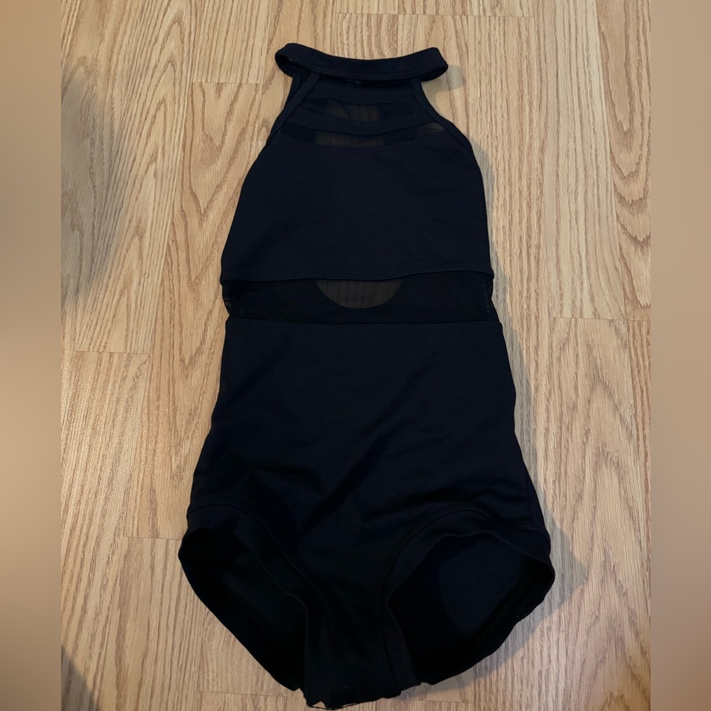 Five Dancewear. Black leotard. Size youth large.
